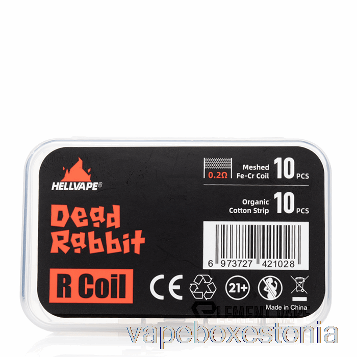 Vape Box Estonia Hellvape Dead Rabbit R Coil Kit 0,2ohm Fe-cr Meshed Coils
